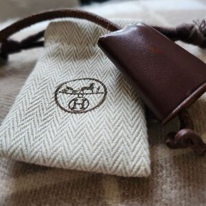 Hermes Brown Leather Clochette